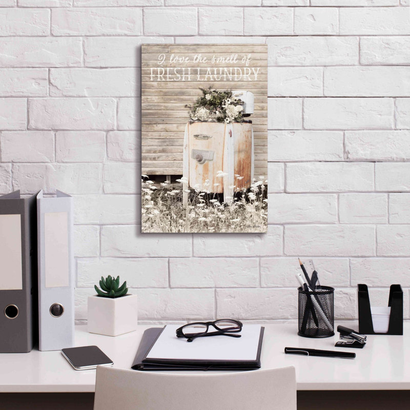 'Fresh Laundry' by Lori Deiter, Canvas Wall Art, 18" H x 12" W x 0.75" D