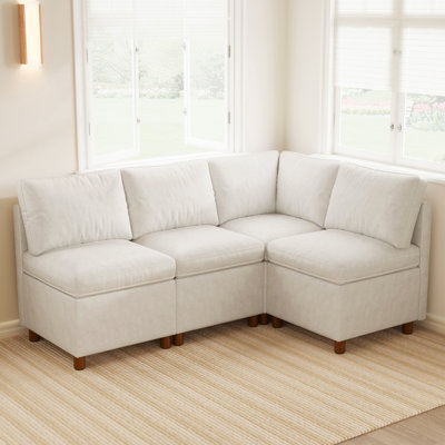Modular Corner Dining Banquette with Storage, 4-Person Upholstered Dining Bench, Scratch-Resistant Faux Leather