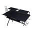 Bureau d'ordinateur rectangulaire avec plateau pour clavier