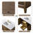 Caldwell 48" Single Sink Freestanding Bathroom Vanity with Engineered Marble Top-107663205-107663209-107663211