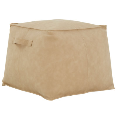 Cabren Faux Leather Pouf