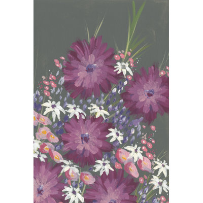 Mauve Wildflower Garden I by Regina Moore - Wrapped Canvas Print