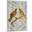 Reproduction d’art sur toile, « Two Turtle Doves-Gold Leaf »-1078211027-1078211030