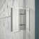 Unidoor Plus 48" W x 36.375" D x 72" H Frameless Pivot Rectangle Shower Enclosure with Fixed Panel