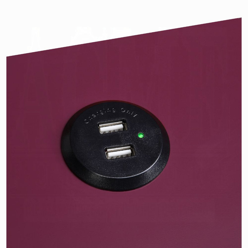 Fierce Accent Table W/USB, Black