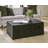 Slice Teak Coffee Table, Rectangle, Black