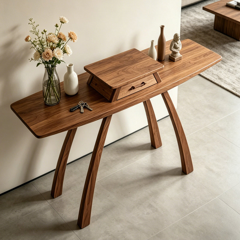 New Chinese-style solid wood console table