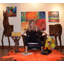 Creedmoor Dyed Orange Cowhide Area Rug