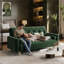 Tufted 3 Seater Sofa Bed-1071948571