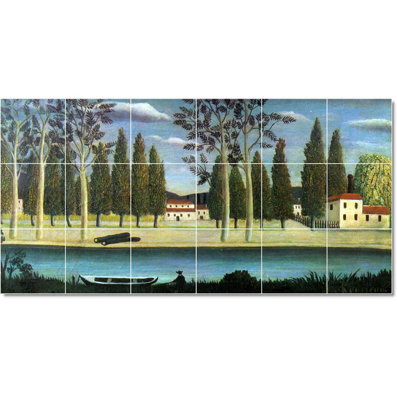Carreau de peinture murale 72 po x 36 po 12 po x 12 po, Affiche Jean-jacques rousseau W23094