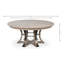 Tower Round Solid Oak Dining Table-1187933854