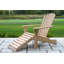 Aredale Solid Wood Adirondack Chair with Ottoman-1469960014