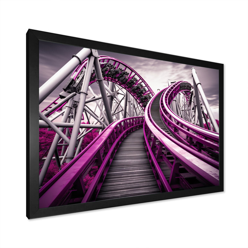 Rollercoaster Lo boucles Dreams I, H 34 po x l 44 po x P 1,5 po, Cadre simple noir