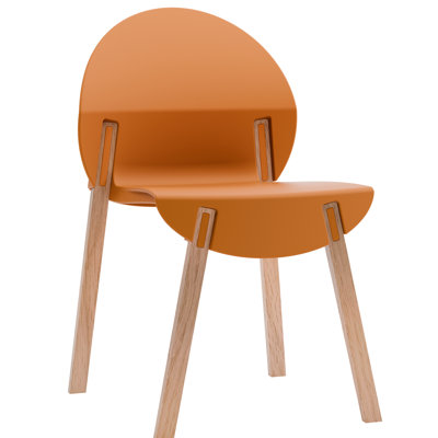 Chaise Crimson de 4 pour les espaces intérieurs, de qualité industrielle, siège en PP imperméable, paquet, joints commerciaux,