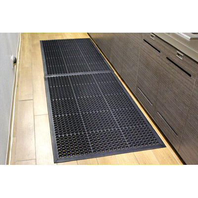 Rummond Non-Slip Geometric Outdoor Doormat