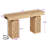 47" Console Table With Reversible Outlets & RGB Light, Thick Entryway Table With Hollow Carved Storage Legs-809057236-809057237
