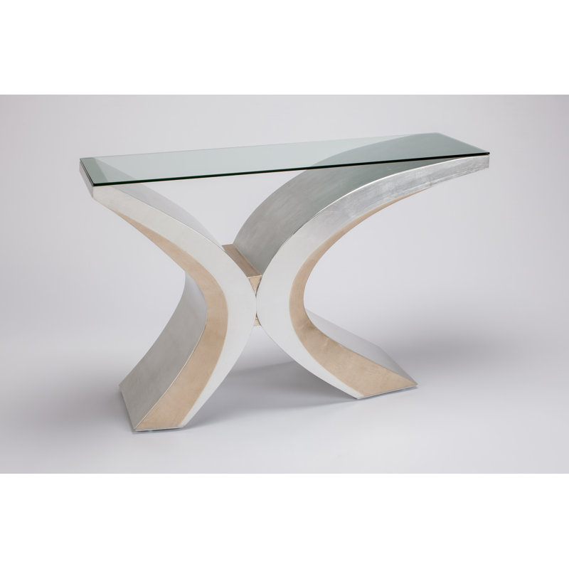 48'' Glass Top Console Table