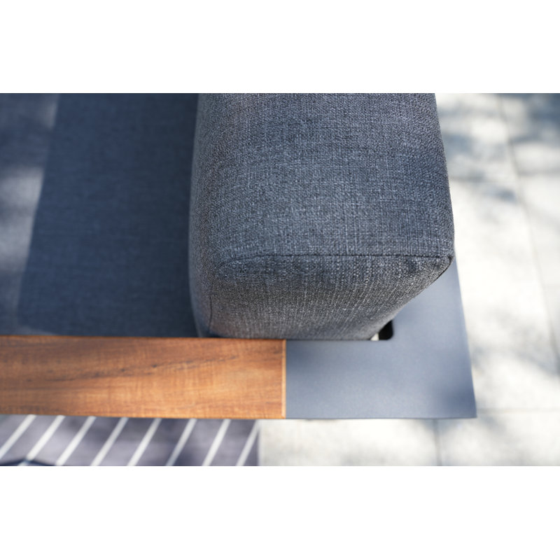 Ensemble de conversation modulaire avec coussins 7 pièces Caggiano