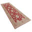 One-of-a-Kind 3'5"x10'3" Area Rug in Red/Beige/Brown/Lavender blush