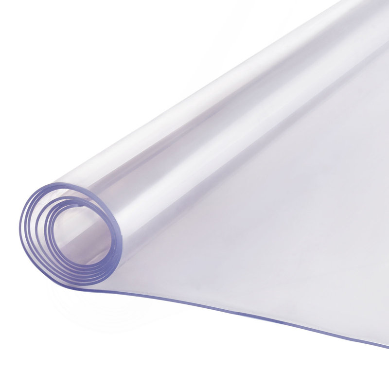 PVC Table Protector 42X60 Inch Clear Plastic Desk Protector 2.0Mm Thick, 3.94" H x 44.49" W x 3.54" D