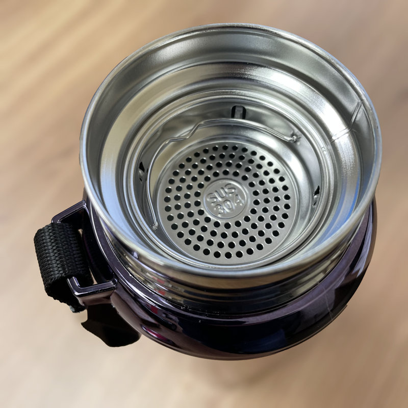 27 oz Bouteille d'eau en acier inoxydable à double paroi avec infuseur de thé, Bleu foncé