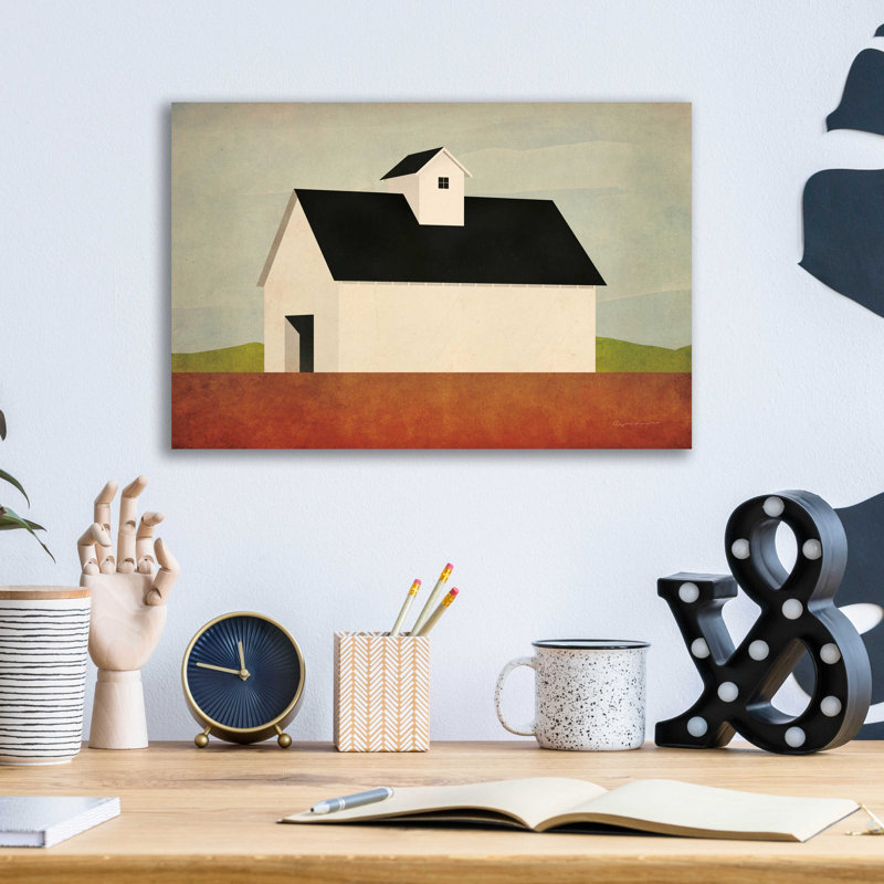 «Fall Barn» par Ryan Fowler, H 12 po x l 16 po x P 0,13 po