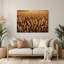 "Farm Wheat Sheaves", art mural en métal brun-1947041610