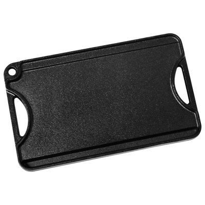 Plaque chauffante réversible de 14 po x 8,5 po en fonte noire avec surface antiadhésive pour une distribution uniforme de la chaleur