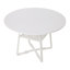Round Metal Base Dining Table-611522172-611522175
