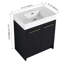 Meuble-lavabo autoportant avec lavabo en résine