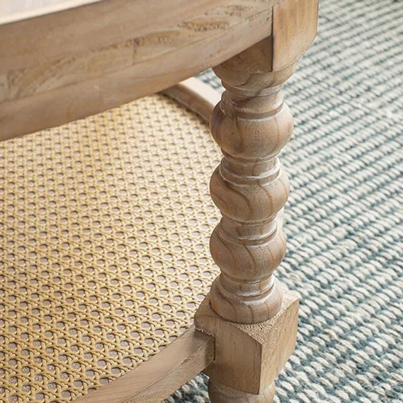 Table basse simple American Retro, Burlywood