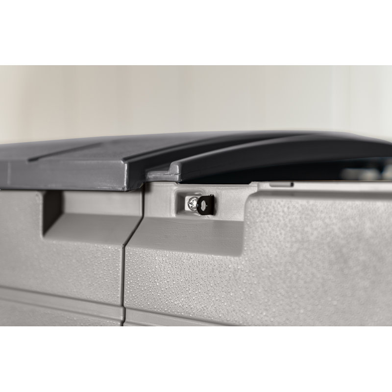 Suncast 120 Gallon Split Lid Lockable Deck Box