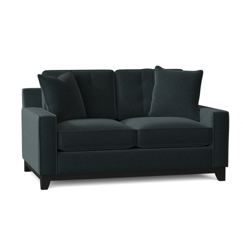 Carollton Upholstered 62'' Loveseat, Napa Teal Chenille