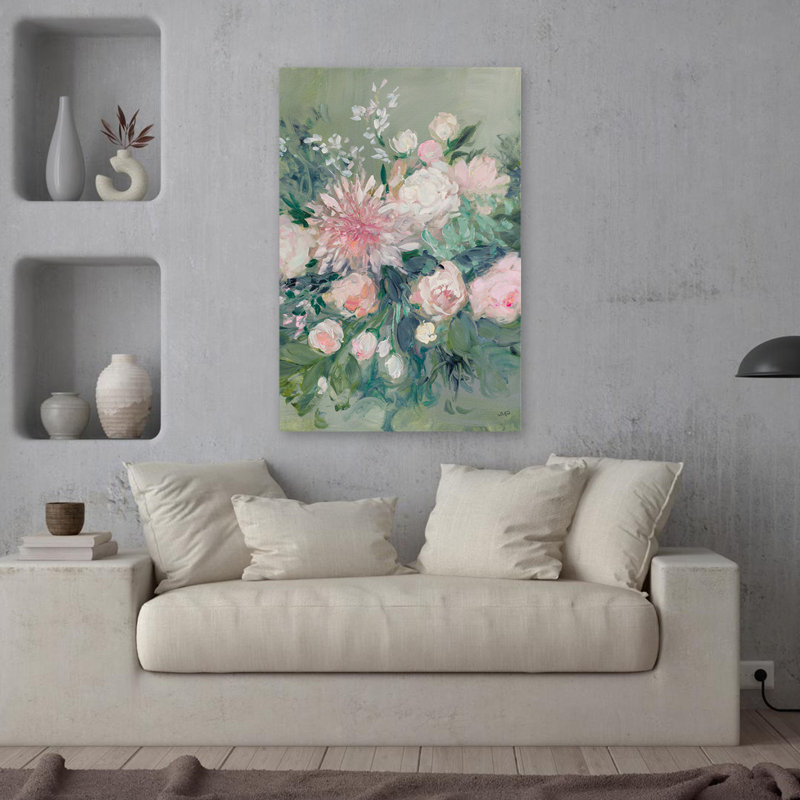 «Blossoms And Blush», rendez-vous romantique, H 36 po x l 24 po