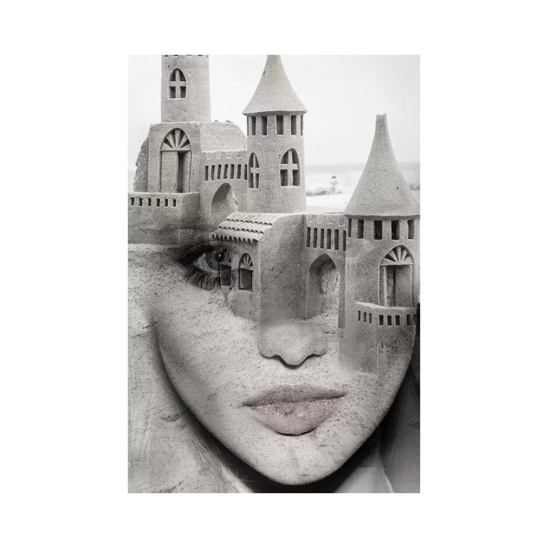 Sand Castle by Tatiana Amrein - Wrapped Canvas Print, 20.32 cm H x 30.48 cm W