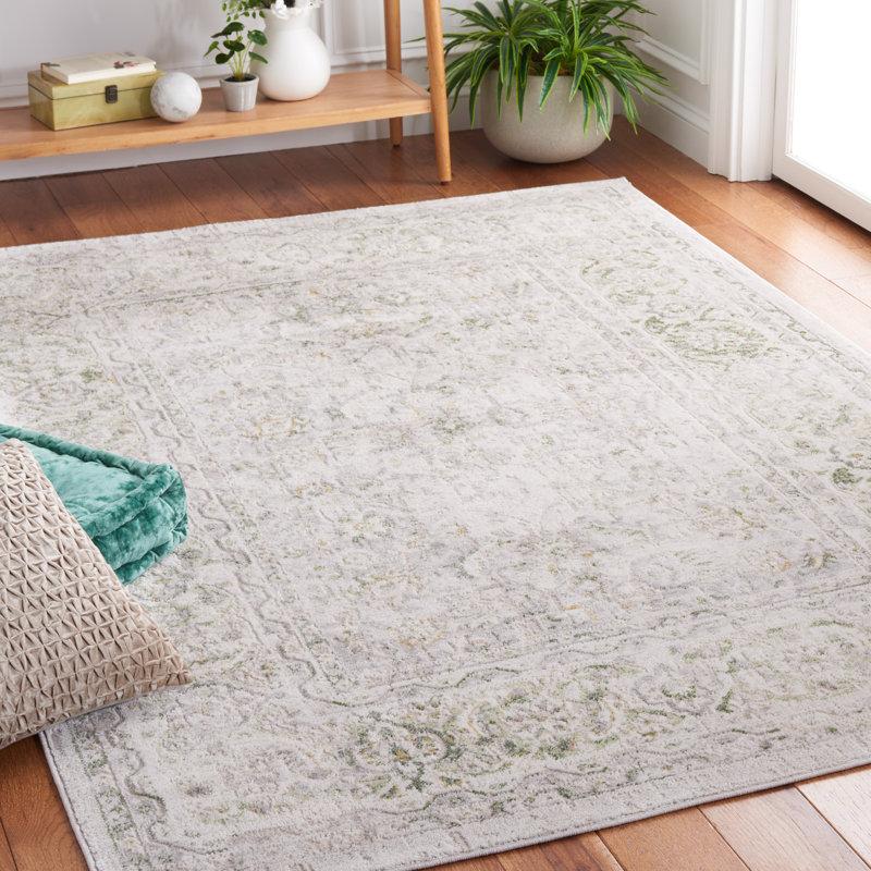 Tapis beige / vert Palma 326, Rectangle 5 pi 3 po x 7 pi 6 po