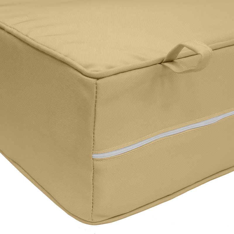 Coussin de siège extérieur profond 24 x 24 po Croissant