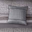 Ensemble d'édredon 7 pièces jacquard gris / taupe grand-128898657-128898658