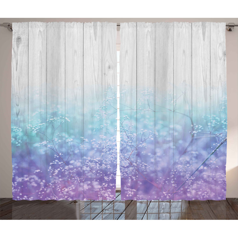 Semi Sheer Curtain Pair, 54" W x 108" L