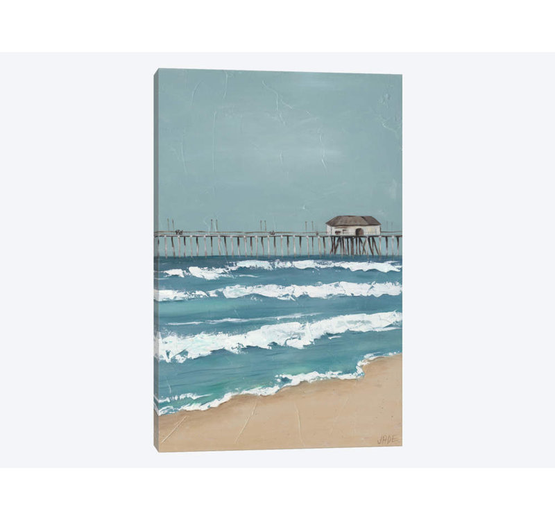 « fishing pilier diptych ii », impression sur toile, H 26 po x l 18 po x P 1,5 po, Toile tendue, Pas de tapis