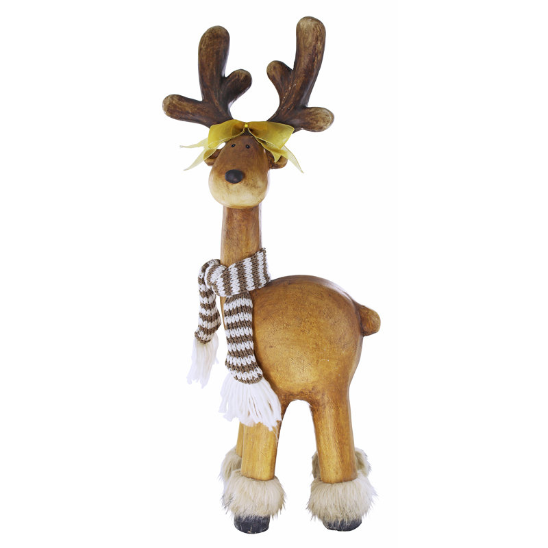 Santa's Second Team Zoey Reindeer Statue