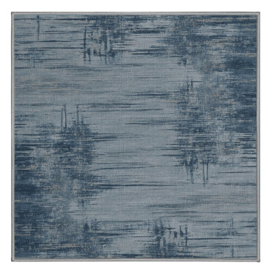 Machine Washable Abstract Gray Area Rug