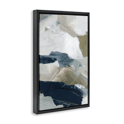 Cadre flottant Vivid Strokes in Neutrals, design par Hannah Dawson