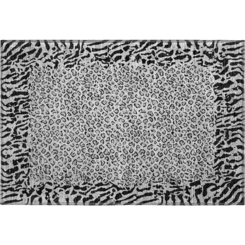 Premium Machine Washable Alvey AMF1230 Animal Skin Rug, Rectangle 1'8" x 2'6"