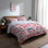 Ensemble de literie 3 pièces - Ensemble de housse de couette et coussins décoratifs Modern Love