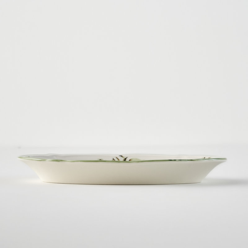 Julia Stoneware Oval Serving Platter, 10" H x 6.25" W x 2" D