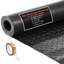Rouleau de plancher de garage, tapis de plancher de garage de 4 pi x 10 pi, tapis protecteur de plaque de diamant en PVC épaissi de 2,2 mm avec ruban adhésif double face, antidérapant, facile à nettoyer pour l'entrepôt, les gymnases, la remorque, noir