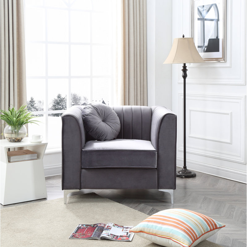 Fauteuil Ballentine Delray, Gris