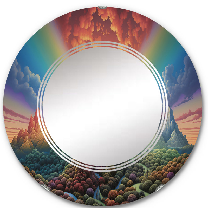 Miroir mural rond, 24 po x 24 po