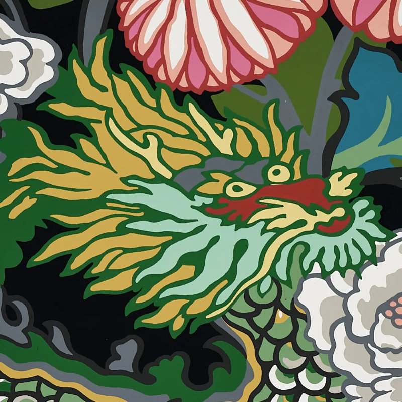 Chiang Mai Dragon Wallpaper, Ebony